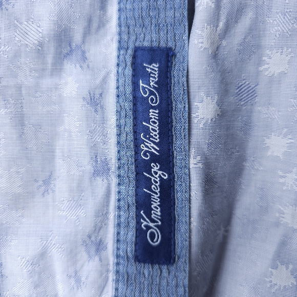 Robert Graham Collections Mens L Long Sleeve Flip Cuff Button Up Cotton Shirt - Picture 8 of 12